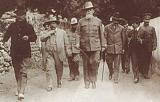 Venustiano Carranza en La Cañada, Querétaro, en 1916