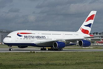 Avión de British Airways