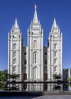 Templo de Salt Lake City, sede central de la Iglesia.