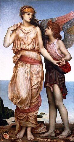 Venus y Cupido de Evelyn De Morgan