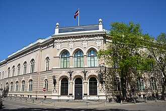 Sede del Banco de Letonia en Riga