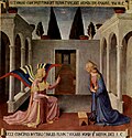 Representación de la Anunciación atribuida a Fra Angelico
