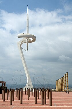Torre de comunicaciones de Montjuic en Barcelona