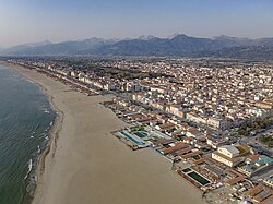 Vista general representativa de Viareggio