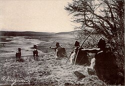 Cazadores selknam en 1930