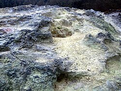 Fumarola en el volcán