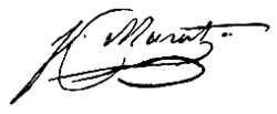 Firma de Joaquín I de Nápoles