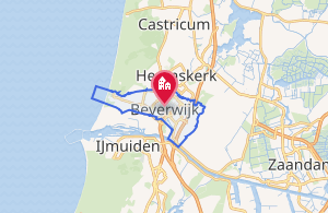 Mapa del municipio de Beverwijk