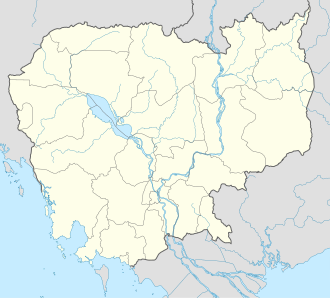 Mapa de ubicación de Angkor Wat en Camboya