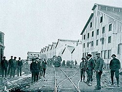 Trabajadores en el Frigorífico Bories en el año 1920