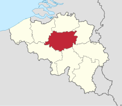 Ubicación geográfica de la provincia de Brabante