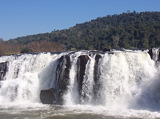Paisaje del río Uruguay en la zona de Salto Grande