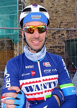 Kenny Dehaes en una competencia ciclista