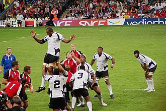 La selección nacional de rugby en un partido contra Canadá