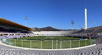 Vista general del Estadio Artemio Franchi en Florencia