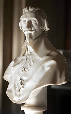 Busto del Cardenal Richelieu esculpido por Gian Lorenzo Bernini