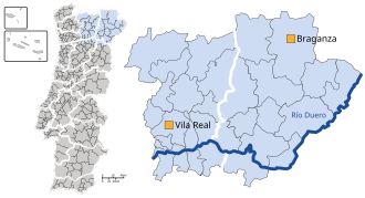 Mapa y región de Trás-os-Montes