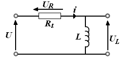 Diagrama de un circuito RL en serie