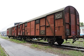 Vista general de un tren de carga