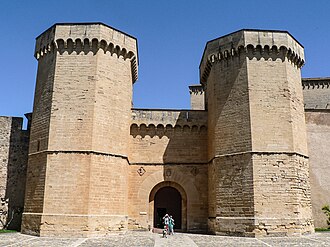 Detalle arquitectónico de las torres