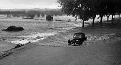 Gran inundación en Alginet, 1957