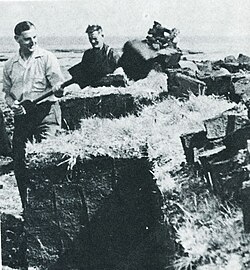 Extracción tradicional de turba en las islas Malvinas