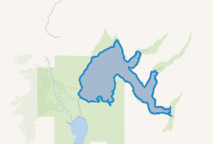 Mapa de ubicación del Lago Yulton