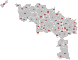 Mapa detallado de la provincia de Henao