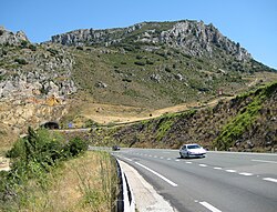 Fotografía general representativa del trazado de la Autopista del Norte