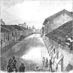 Litografía histórica de Comayagua
