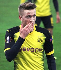 Marco Reus en un partido de Europa League