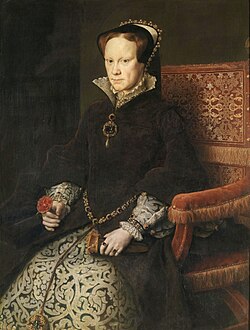 Retrato de Maria Tudor por Antonio Moro