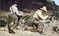 Los picapedreros, obra emblemática de Gustave Courbet pintada en 1849.