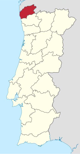 Vista panorámica de la región de Viana do Castelo