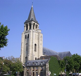 La iglesia Saint-Germain-des-Prés, situada en la plaza del mismo nombre.