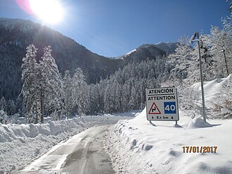 Fotografía panorámica del Puerto del Portillón en los Pirineos