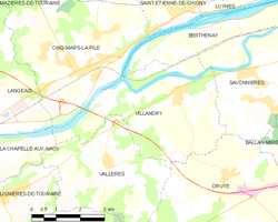 Detalle cartográfico o visual de Villandry