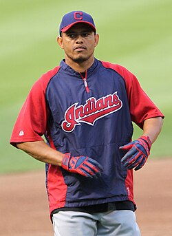 Orlando Cabrera con la indumentaria de juego