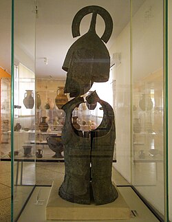 Armadura de hoplita hallada en el Museo Arqueológico de Argos