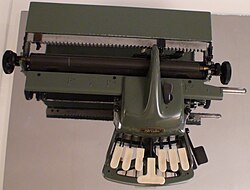 Máquina Blista para la escritura braille