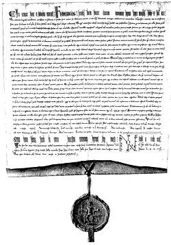 Despacho de inmediación imperial de la Ciudad de Lübeck, 1226.