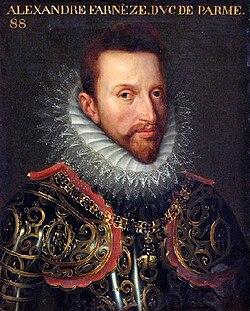 Retrato de Alejandro Farnesio, duque de Parma, pintado por Otto van Veen
