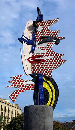 Barcelona's Head, obra de Roy Lichtenstein ubicada en Barcelona