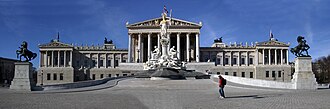 Parlamento de Austria de la Viena.