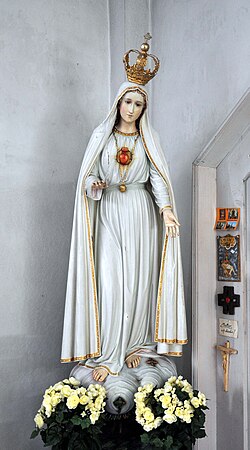 Imagen del Inmaculado Corazón rodeado de espinas