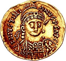 Retrato e información sobre Atalarico como rey de los ostrogodos