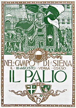 Ambiente durante la celebración del Palio de Siena