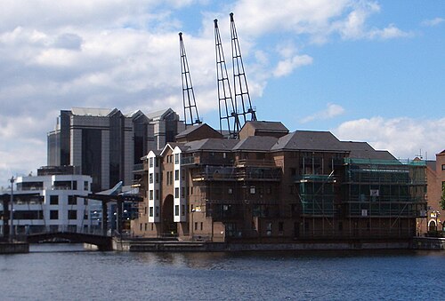 Graneros reciclados en la zona de los London Docklands