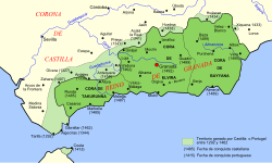 Mapa del Emirato de Granada