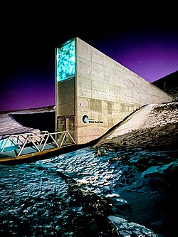 Entrada del Banco Mundial de Semillas